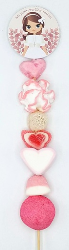 Brocheta Chuches Comunion Niña Hojas