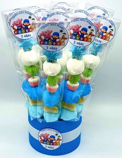 Cubo 20 Brochetas Chuches Pocoyo