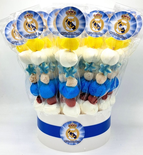 Cubo 20 Brochetas Chuches Real Madrid