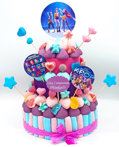 Tarta Chuches Grande Las Guerreras K-pop