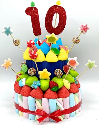 Tarta Chuches Mediana Multicolor 10 a 19 años (Abrir para seleccionar año)