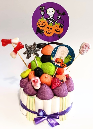 Tarta Chuches Pequeña Halloween Calabazas