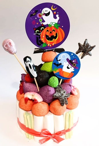 Tarta Chuches Pequeña Halloween Fantasmas