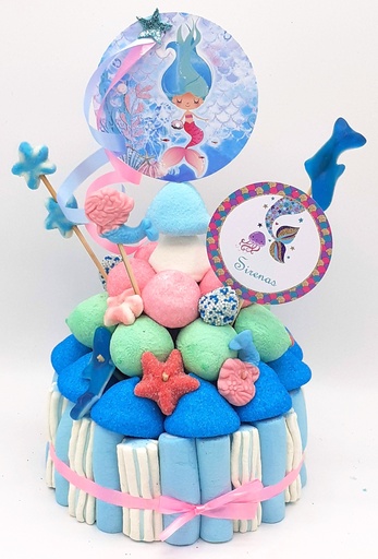 Tarta Chuches Pequeña Sirenas